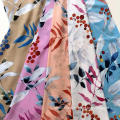 Leaf Design 45S Rayon Screen Printing Fabric